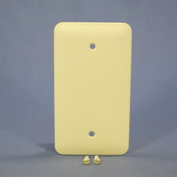 Mulberry Princess Ivory Wrinkle 1-Gang Painted Metal BLANK Cover Wallplate Box Mount 79151