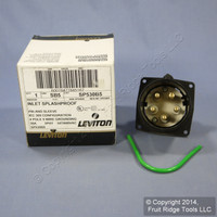Leviton INDUSTRIAL Pin & Sleeve Splashproof Plug Inlet 30A 347/600VAC 3�Y SP530B5