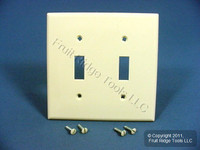 Leviton Almond UNBREAKABLE 2G Switch Plastic Cover Wallplate Switchplate 80709-A