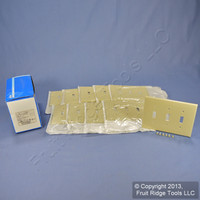 10 Leviton Ivory 3-Gang MIDWAY UNBREAKABLE Thermoplastic Toggle Switch Wallplate Covers PJ3-I