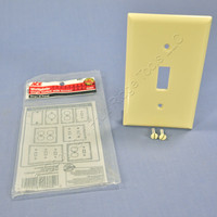 Ace Ivory Thermoset RESIDENTIAL 1-Gang Toggle Switch Wallplate Cover Plate 31211