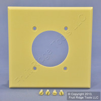 Leviton Ivory MIDWAY 2.15" Receptacle Wallplate Outlet Cover Dryer Range Welder 80526-I