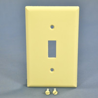New Cooper Almond Standard 1-Gang Thermoset Switch Plastic Wallplate Cover 2134A