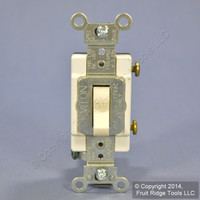 Leviton Light Almond COMMERCIAL Toggle Wall Light Switch 20A 120/277V CS120-2T