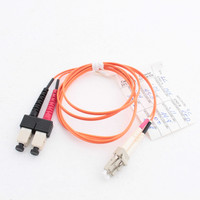 1M Leviton Fiber Optic Multi-Mode Duplex Patch Cable Cord SC LC 50mic 50DCL-M01