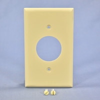 Cooper Ivory Standard 1-Gang 1.406" Thermoplastic UNBREAKABLE Single Receptacle Wallplate Outlet Cover 5131V