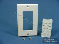 Leviton BLANK White Face Plate Color Change Kit For Decora 6-Scene Controller DCK6S-BW