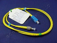 1M Leviton Fiber Optic Singlemode Simplex Patch Cable Cord SC FC UPC UPSCF-S01