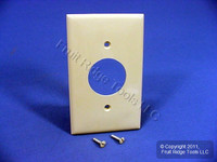 Leviton Ivory 1.406" UNBREAKABLE Receptacle Wallplate Outlet Nylon Cover 80704-I