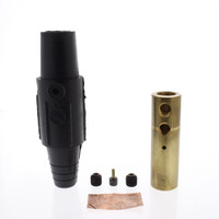 Leviton Black 17 Series Detachable Female Cam Plug Dual Screw 690A 600V 17D26-E