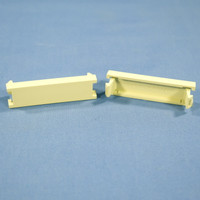 2 Leviton Ivory MOS Blank Wallplate Insert Modules 0.5 Unit 41295-5BI