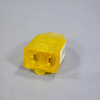 Cooper Gold Straight Blade Polarized Connector Female Plug 15A 125V Non-Grounding NEMA 1-15 1-15R SA155GD