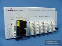 New Cooper Open House Structured Media 4x6 Telephone Module 4-Lines RJ131X 5578