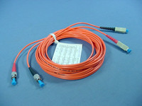 5M Leviton Fiber Optic Patch Cable Cord ST SC 62.5 Micron Duplex Multimode 62DCT-M05
