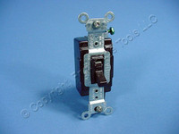 Leviton Brown COMMERCIAL Grade Framed Single Pole Toggle Switch 15A 120/277V AC Bulk 54501-2