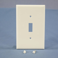 Cooper White UNBREAKABLE Mid-Size Switch Cover Nylon Wallplate Switchplate PJ1W