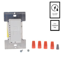 Leviton White Mural Dimmer Switch Multi-Way 1000VA 750W Magnetic Low Voltage Preset MLM10-1LW