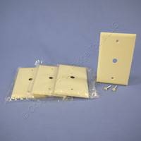 4 Eagle Ivory Telephone Coaxial Cable Thermoset Wallplate Covers .375" Hole 2128V
