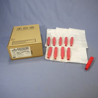 10 New Leviton Red Cam-Type Plug Insulating Sleeves Male ECT 15 Series 15SDM-48R