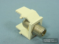 Leviton Acenti Sand Quickport F-Type Coaxial Cable Jack 75-Ohm AC084-FN-SND