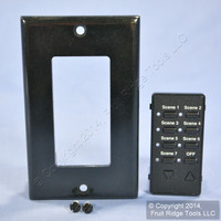 Leviton Black Faceplate Color Change Kit for Controller Dimmer Switch DCKS7-E