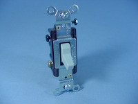 Eagle Gray COMMERCIAL 3-Way Quiet Toggle Light Switch 15A 120/277V Bulk CS315GY