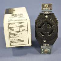 Leviton L20-20 Turn Locking Receptacle Turn Twist Lock Outlet NEMA L20-20R 20A 347/600V 3ØY 2460