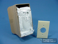 25 Leviton Ivory 1.406" UNBREAKABLE Receptacle Wallplates Outlet Covers 80704-I