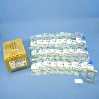 25 Leviton Gray 1-Gang 3-Unit MOS Modular Insert Wallplate Cover Frames 41290-SMG