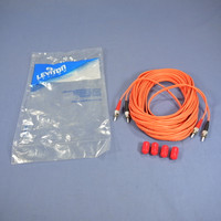 10M Leviton Fiber Optic Patch Cable Cord ST SC 62.5 Micron Duplex Multimode 62DCT-M10