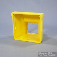 Leviton Yellow Fiber Patch Panel Raceway Reducer 4"x4" to 2"x2" +Cover S4RDR-RDC