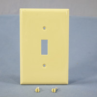 Cooper Ivory UNBREAKABLE Mid-Size Switch Cover Nylon Wallplate Switchplate PJ1V