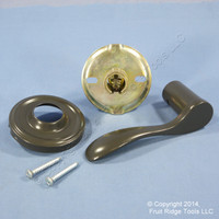 LEFT Weslock Traditonale Bordeau 605 Gray Dummy Closet Door Lever