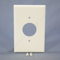 Cooper White 1.406" Mid-Size UNBREAKABLE Receptacle Wallplate Outlet Cover PJ7W