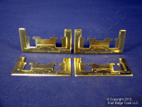 4 Brainerd Brass Plated Window Lock Security Protection Burglary Guards 594XC