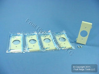 5 Ivory Leviton Sectional Receptacle Wallplates 1.406" Single Outlet PSC7-I