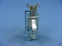 Eagle Electric White INDUSTRIAL Toggle Wall Light Switch Single Pole 15A 120/277V 1201W
