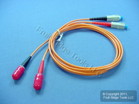 1M Leviton Fiber Optic Patch Cable Cord ST SC 62.5 Micron Duplex Multimode CTD62-01M