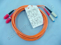 3M Leviton Fiber Optic Multi-Mode Duplex Patch Cable Cord MM ST SC 50 50DCT-M03