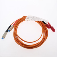 3M Leviton Fiber Optic Multi-Mode Duplex Patch Cable Cord MM ST SC 50 50DCT-M03