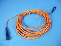 5M Leviton Fiber Optic Patch Cable Cord MT-RJ 62.5 Micron MT-RJ Duplex Multimode 62DMJ-M05