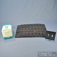 25 Leviton Brown EXTRA DEEP 2-Gang Toggle Switch Cover Wall Plates Switchplates 85309