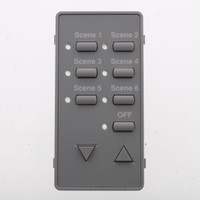 Leviton Gray Face Plate Color Change Kit For Decora 6-Scene Controller DCK6S-G