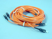 Leviton 10M Fiber Optic Multi-Mode Duplex Patch Cord Cable MM SC-SC 50 5C200-M10