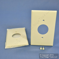 2 Leviton Almond 1.406" MIDWAY UNBREAKABLE Receptacle Wallplate Outlet Covers PJ7-A