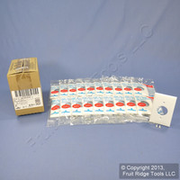 20 Leviton White 1.406" UNBREAKABLE Receptacle Wallplates Outlet Covers 80704-W