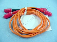 1M Leviton Fiber Optic Multi-Mode Duplex Patch Cable Cord ST ST 50mic 50DST-M01