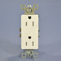 Pass & Seymour White Tamper Resistant Decorator Receptacle Outlet 15A 885TR-W Bulk