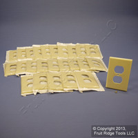 25 Leviton Ivory 1-Gang MIDWAY Receptacle Wallplates Duplex Outlet Covers 80503-I