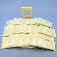 25 Leviton Midway Ivory Duplex Outlet Covers Decora Rocker Switch GFCI Wallplates PJ826-I